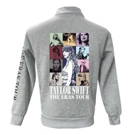 Taylor Swift Sweatshirt Peripheral Same World Tour Fans' Clothes Stand Collar Zipper Print Thickened