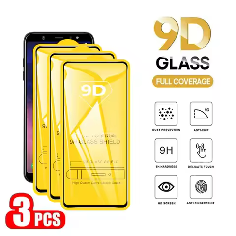 1-3Pcs 9D Tempered Glass For Samsung S25 Ultra S24 S23 S22 Ultra FE A55 A54 A53 A25 A24 A15 A14 A06 
