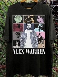 Alex Warren tour music retro T-shirt, comfortable and machine washable, casual sports T-shirt