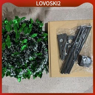 [LovoskiacMY] Holiday Christmas Tree Foldable Artificial Pencil Christmas Tree (4.9 Feet) Festival D