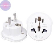 Alittlesetrtop 16A Universal EU Travel Adapter Euro Converter UK US AU To EU AC Power Socket Plug Tr