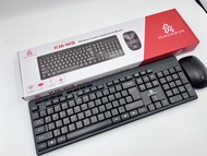 ชุดคีย์บอร์ดเมาส์ไร้สาย คีย์บอร์ดไร้สายพร้อมเมาส์ Wireless Keyboard & Mouse Combo เมาส์ไร้สาย Wirele