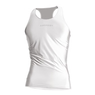 Amoresy Uranus Series Summer Tight Sports Sleeveless Vest Mens Spandex Sweat-absorbent Running Breat