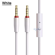 Kabel Audio Aux 3.5mm dengan MIkrofon Male to Male Kabel Speaker untuk Headphone Speaker Mobil Earphone Stereo Microphone