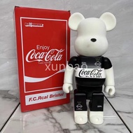 Coca-Cola Flocking Action Doll Bearbrick Action Figure Toy 400% Collections 28cm
