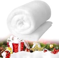 Science Gone Fun Super Realistic Fluffy Artificial Snow Blanket, Flame-Resistant, 2.6 x 7.8 Feet (20