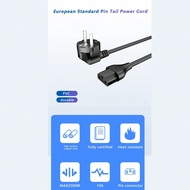 EU Power Cord IECC13 To BS1363,185CM/72.8 Inches, Suitable For Desktop Mainframes And Monitors