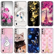 Itel A26 / Itel A37 Soft Case Silikon Tpu Motif Kucing Kupu-Kupu Lucu