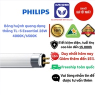 COMBO of 2 Philips TL-5 Essential Straight Fluorescent Bulbs 28W/865 and TL-5 Essential 28W/840