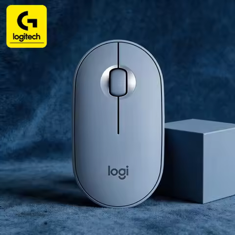 Logitech PEBBLE M350 ultra-thin wireless mouse, with a pocket-sized design, making it easy to store 