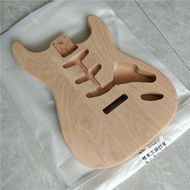 6 Strings Single Wave Electric Guitar Body Replacement,Three Pieces of Alder Wood Spliced Together F