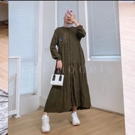 gamis murah gamis kekinian midi dress baju muslim wanita