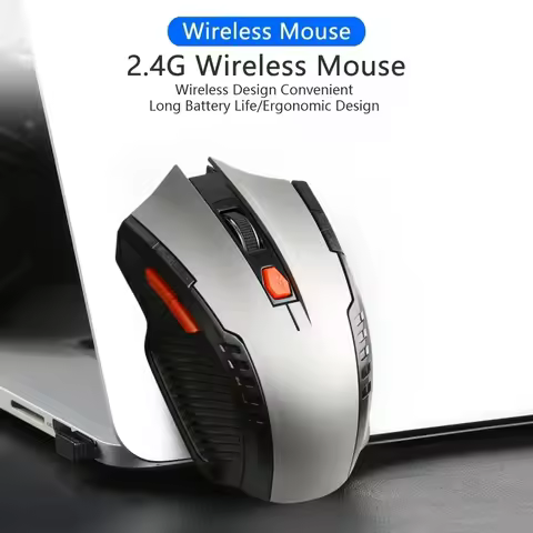 2.4GHz Wireless Mouse with USB Receiver Optical Mice Gamer 1600DPI 6 Buttons Mouse For Computer Lapt