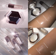 Fenty Beauty Rihanna Bomb Diamond Bomb Highlighter Stick/liquid 1/2 รุ่น Lip Glaze Set Moisturizing 