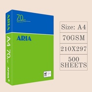 Aria A4 Copier Paper 70Gsm 500's A4 paper blank