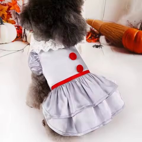 Halloween Pet Costume Joker Dress Pet Apparel Wizard Dog Clothes Witch Pet Costume Devil Cosplay pet