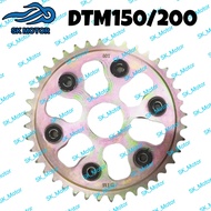 (520) 38T 40T Demak DTM 150 DTM150 / DTM 200 DTM200 Rear Racing Sprocket Spoket Belakang