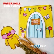 Bebek paperdoll house mainan edukasi anak quiet book rumah bebek viral