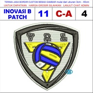 VRL C-A4 VOLLEYBALL CLUB LOGO EMBROIDERY PATCH