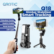 GROTIC Gimbal Stabilizer Mobile Tongsis Monopod Portable Auto Balance With Remote Bluetooth Q18