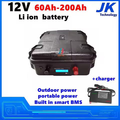 Rechargeable 12V 100ah 200ah 60Ah 80Ah 120Ah 150ah 180ah Lithium Ion Battery for Trolling Motor Boat