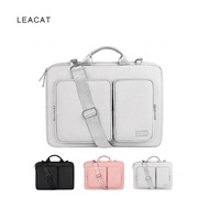 Leacat เคสแล็ปท็อปกันน้ำกันกระแทกกระเป๋าแล็ปท็อป13.3 14 15.6 16นิ้วโน๊ตบุ๊คกรณีแขนสำหรับ Macbook Xiaomi Air Pro Hp