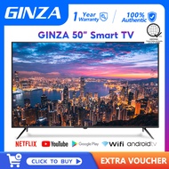 GINZA TV 50 inches Smart TV sale 55 inch Android tv 60 Inch LED TV flat screen smart tv sale FHD 108