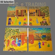 CNY 2026 | Cartoon Square Art Ang Pao | Red Packet | Set of 4 Pcs | UBS | Singapore | Premium