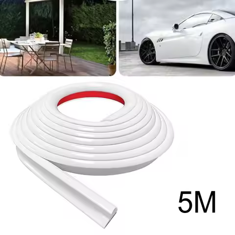 5M Camper Van Gutter Rain Guard Drip Stop RV Rain Gutter 1/2" Height Drip Rail PVC Rain Strip Roof J