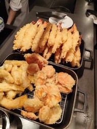 炸蝦和蔬菜天婦羅
