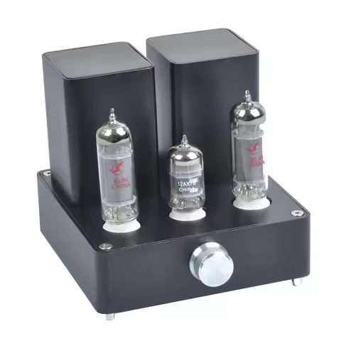 1pc Black Mini Vacuum Tube Audio Amplifier APPJ EL84 12AX7B Class A Power Amp