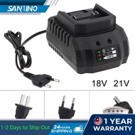 SANTINO 18V 21V 2A Lithium Battery Charger Power Tool Portable High Power Battery Smart Fast Charger