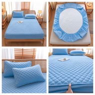 【Ready Stock 】100%Waterproof and urine-proof mattress cover Waterproof tatami Fitted Bedsheet CADAR TILAM Queen/King Size Cadar Kalis AirWaterproof Mattress Topper