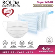 BOLDe Masker Medis 4 lapis isi 50 pcs / box | Masker surgical
