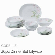 [Shop Malaysia] [Rare Item] Corelle Lilyville 26pcs Dinner Set
