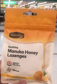 Kẹo ngậm mật ong vị chanh Comvita Manuka Honey Lozenges 500g