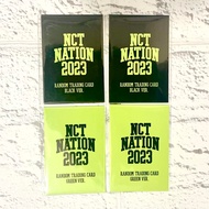 NCT NATION 2023 : To The World 1st Line Up MD Trading Card Black Green Version Merch Ver TC PC Photo