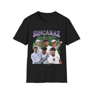 Sincaraz Jannik Sinner Carlos Alcaraz tennis fan boot collar T-shirt unisex printed T-shirt