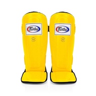 Fairtex shin guards SP3 Yellow ( M ) Training MMA K1 สนับแข้งแฟร์เเท็กซ์ สีเหลือง ป้องกันหน้าแข้ง สำหรับการซ้อมมวย ผลิตจากโรงงานแฟร์แท็กซ์