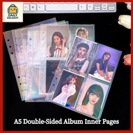 【Local Seller】Photo Storage Bag A5 Binder Sleeves 1/2/4P Photo Album Refill Inner Cards Photocard Ho