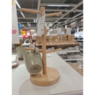 GANTUNGAN Glass Rack |Mug stand | Hanging mug | Hanging Glass Rack | Wooden Cup Hanger | GLASS HANGE