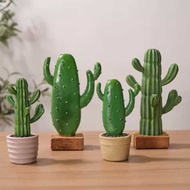 Nordic Style Creative Resin Cactus Potted Plant Decoration Living Room Bedroom Plant Fake Green Plan