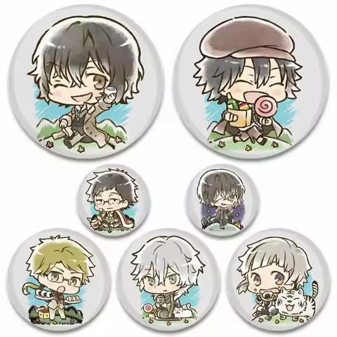 Animation Peripheral Bungo Stray Dogs Brooch Cartoon Character Chuuya Atsushi Badges Bag Clothing Ac