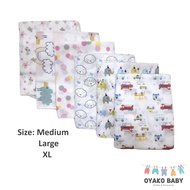 3pcs Newborn Baby Printed Lampin Birdseye Cotton Cloth Diaper M L XL Birds Eye