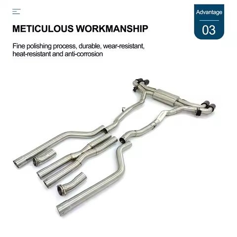 CBNT Exhaust Pipe with Valve Muffler for BMW F95 X5M F96 X6M 4.4T 2023-2025 Valved Exhaust Catback S