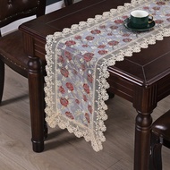 Nordic Light Luxury Lace Table Runner Embroidery Hollow Wedding Table Towel Hotel Table Cloth Weddin