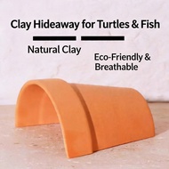 Ready Stock COD | Multi-Purpose Ceramic Hideout & Basking Platform for Fish, Shrimp, Turtle, Axolotl