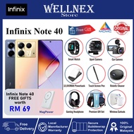 Infinix Note 40 ( 16GB (8+8) Extended RAM 256GB ROM ) Original Infinix Malaysia Warranty