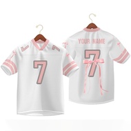 Jeans Fritz T-shirt "Football Ballet"【Free Custom Name & Number】jersey Coquette Ribbon Short Sleeve 