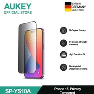 ''Pro" Aukey Iphone 15 Series Privishield Privacy Tempered Glass